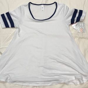 NWT LulaRoe Perfect XS White/Navy